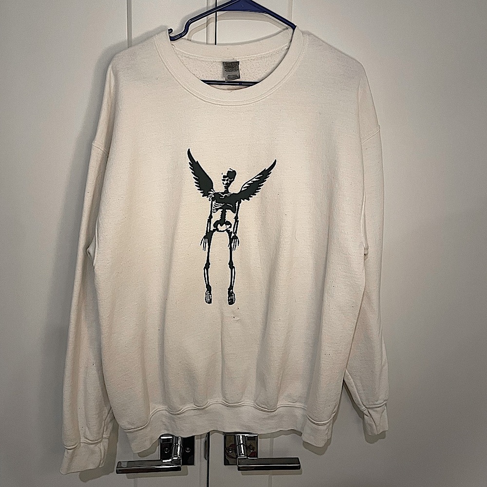 Custom Skeleton Angel Sweatshirt Crewneck